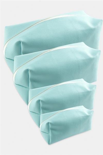 4 Adet El Tutmalı Makyaj Çantası