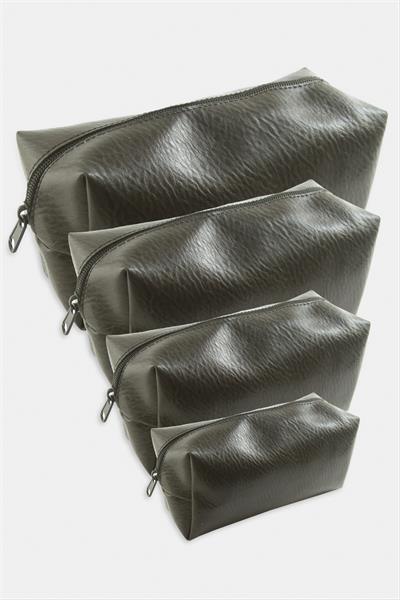 4 Adet El Tutmalı Makyaj Çantası