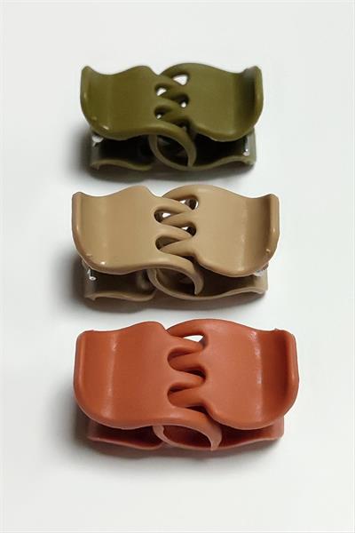 6 Adet Renkli Mandal Toka 2,5 cm