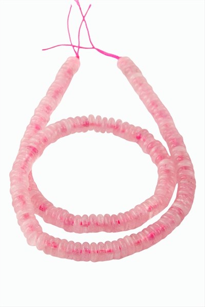 6 mm Rondela Pembe Kuvars Taşı