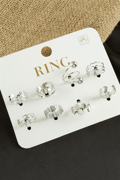 8 Adet Lüks Eklem Yüzük