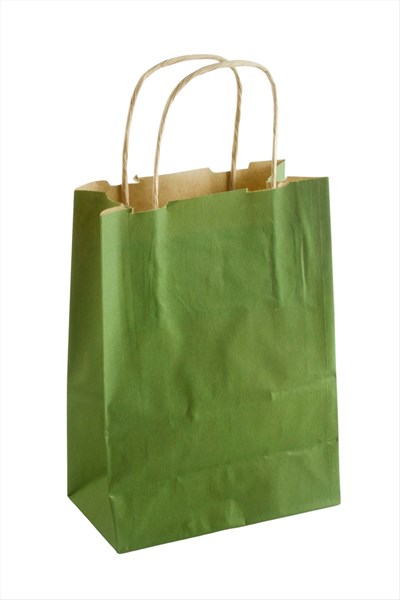 8*15*20 cm Kraft Büküm Saplı Kağıt Poşet 1 Adet