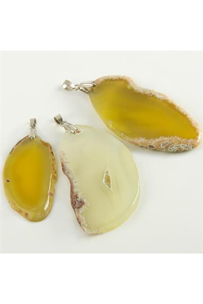 Akik Doğaltaş Kolye Ucu