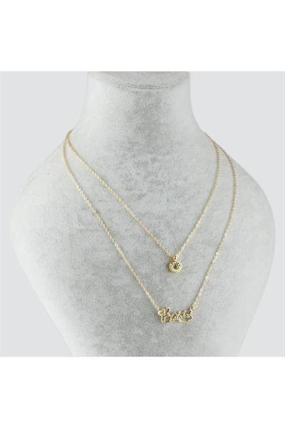 Atatürk Figürlü İkili Kolye