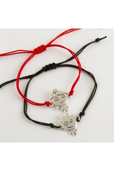 Ateş ve Su 2li İp Bileklik