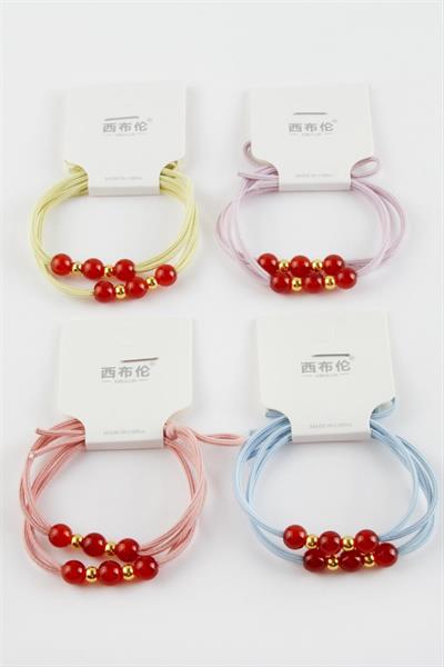 Boncuk Lastikli Toka 2 Adet