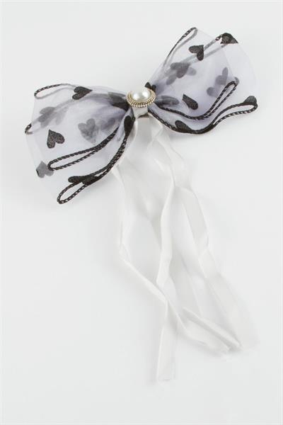 İnci Kalp Fiyong Otomatik Toka 17 cm