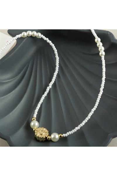 İnci Kum Boncuk Kolye