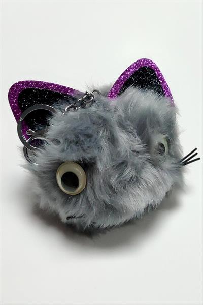 Kedi Tüylü Peluş Anahtarlık