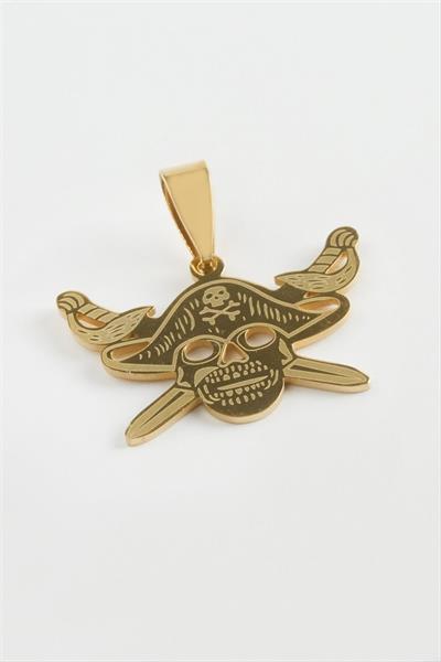 Kılıç Kuru Kafa Çelik Kolye Ucu 3 cm