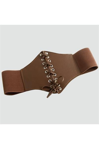 Örgülü Çıtçıtlı Lastikli Kemer