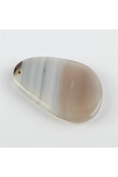 Özel Kesim Doğaltaş Plaka Akik Kolye Ucu