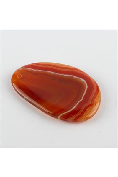 Özel Kesim Doğaltaş Plaka Akik Kolye Ucu