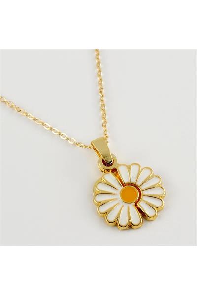 Papatya Figürlü Lüx Kolye