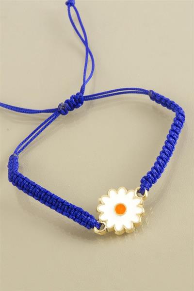 Papatya Makrome Örgülü Bileklik