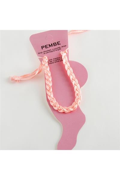 Renkli Örgülü Vinlex İp Halhal