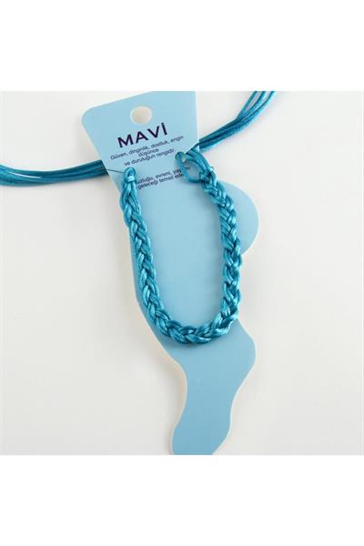 Renkli Örgülü Vinlex İp Halhal