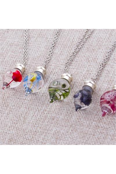 Sulu Fanus Canlı Kolye