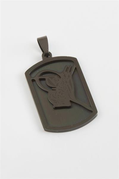 Tuğra Çelik Kolye Ucu 3,5 cm