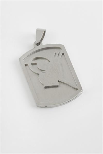 Tuğra Çelik Kolye Ucu 3,5 cm