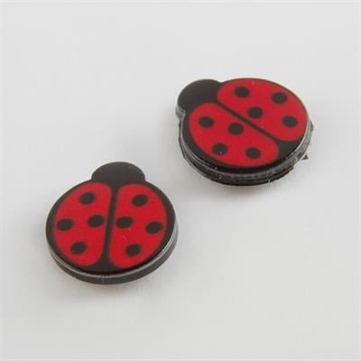 Uğur Böceği Mıknatıslı Plastik Çocuk Küpesi