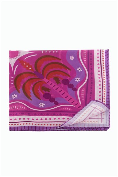 Ağaç Desenli Zr Şifon Fular 50*50 cm
