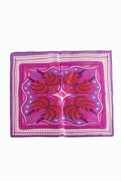 Ağaç Desenli Zr Şifon Fular 50*50 cm