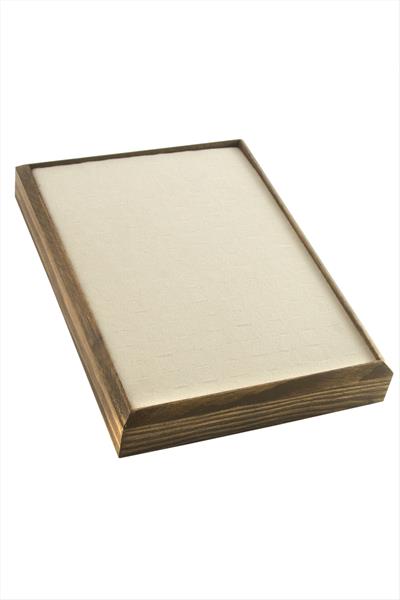 Ahşap Anfora Kumaş Piercing Küpelik 18*24 cm