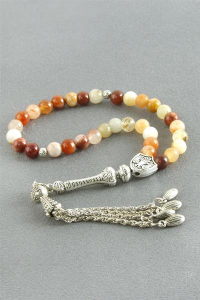 Akik Doğaltaş Tesbih 6 mm