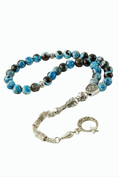 Akik Doğaltaş Tesbih 8 mm