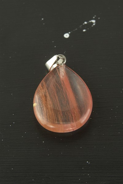 Akik Oval Doğaltaş Kolye Ucu 1 Adet