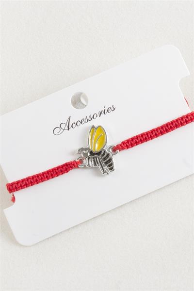 Arı Makrome Örgülü Bileklik