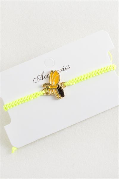 Arı Makrome Örgülü Bileklik