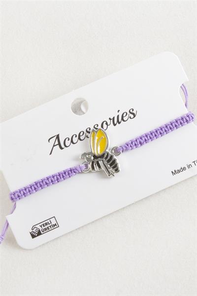 Arı Makrome Örgülü Bileklik