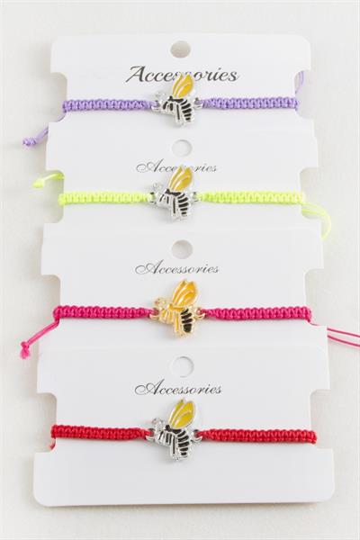 Arı Makrome Örgülü Bileklik