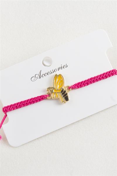 Arı Makrome Örgülü Bileklik