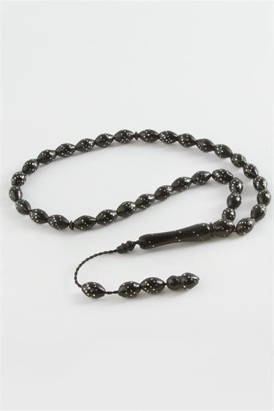 Arpa Kesim İşlemeli Kuka Tesbih 8*10 mm