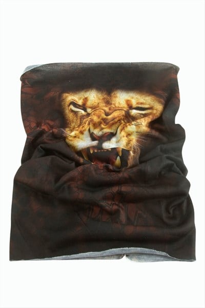 Aslan Desenli Baff Boyunluk