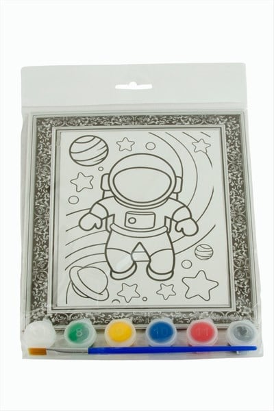 Astronot Boyama Tuval Seti