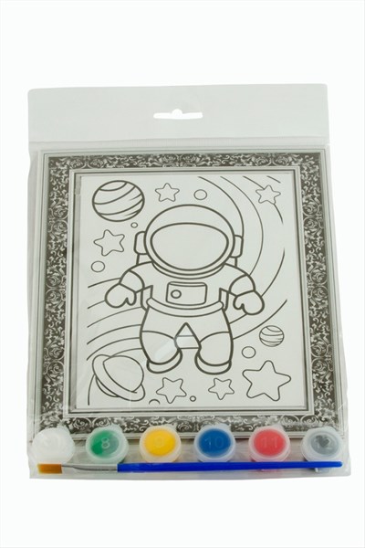 Astronot Boyama Tuval Seti