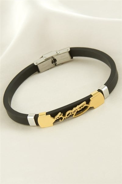 Atatürk İmzalı Deri Çelik Bileklik