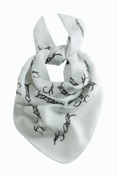 Atatürk İmzalı Desenli Bandana 50*50