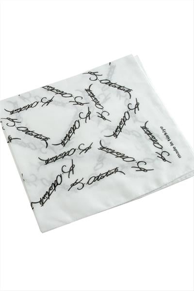 Atatürk İmzalı Desenli Bandana 50*50