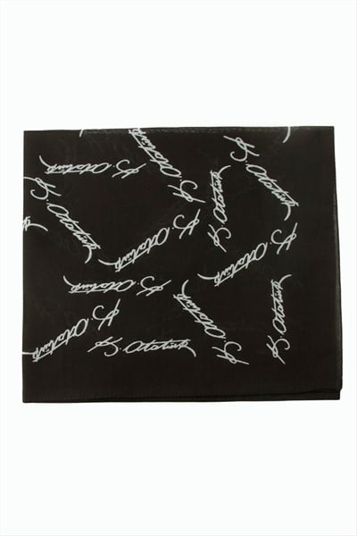 Atatürk İmzalı Desenli Bandana 50*50