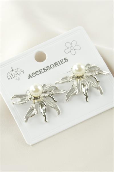 Ay Çiçeği Metal Küpe