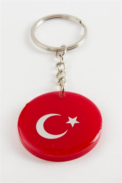 Ay Yıldız Epoksi Anahtarlık