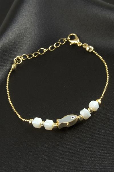 Balık Küp Kristal Bileklik