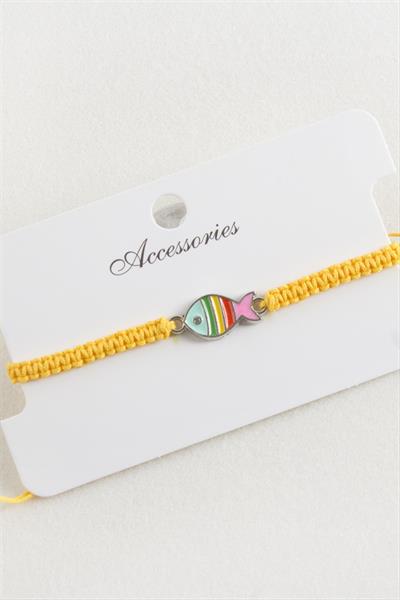 Balık Makrome Örgülü Bileklik