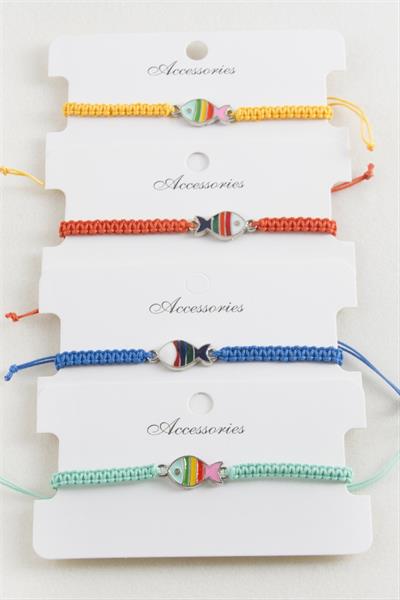 Balık Makrome Örgülü Bileklik