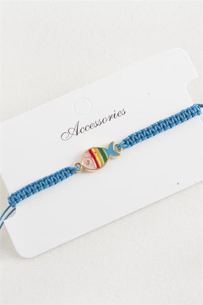 Balık Makrome Örgülü Bileklik